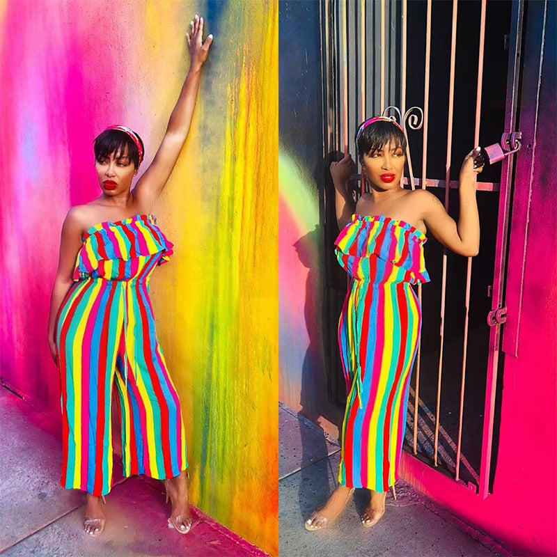 Women's Wide Leg Sleeveless Jumper