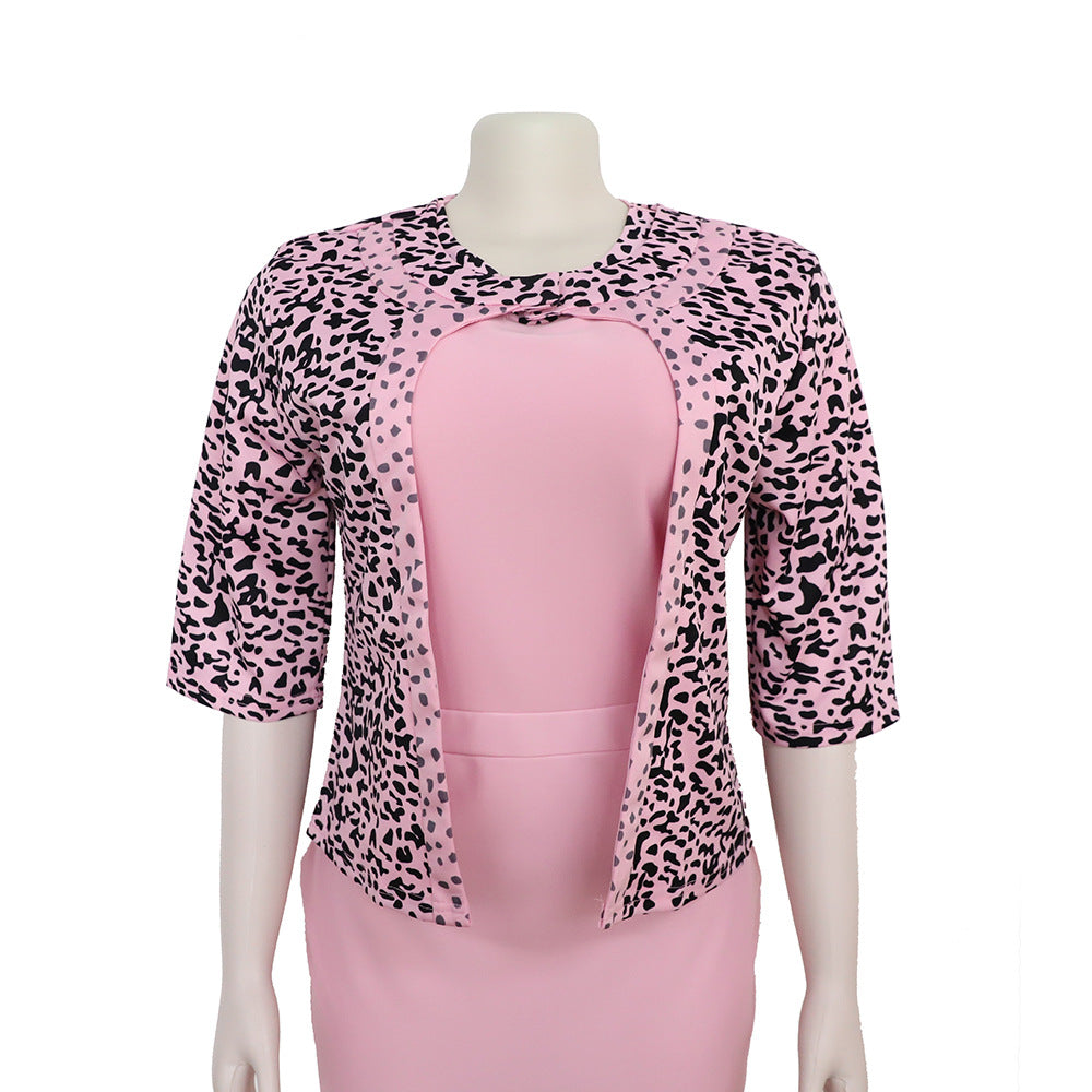 Two-Piece Plus Size Dress Suit