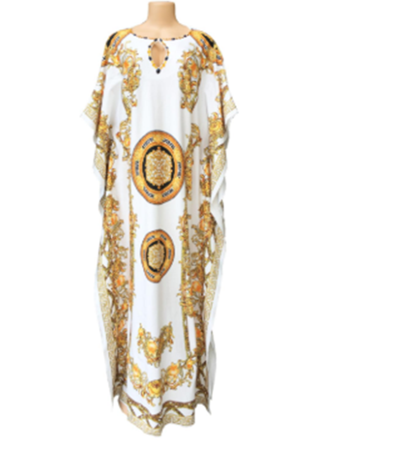 African Print Loose Long Skirt