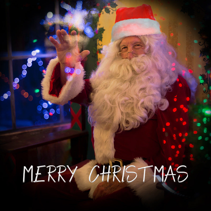 Colorful Optical Fiber Flashing Christmas Hat