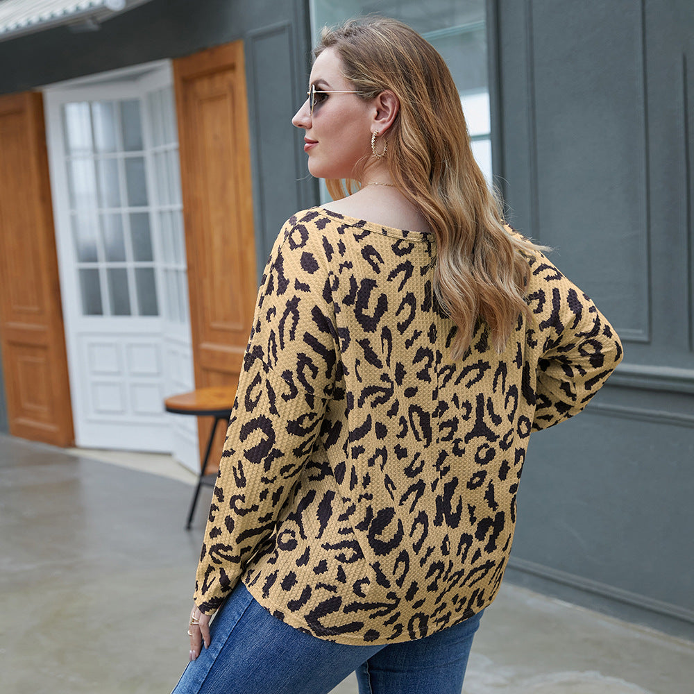 Plus Size Leopard Print T-Shirt