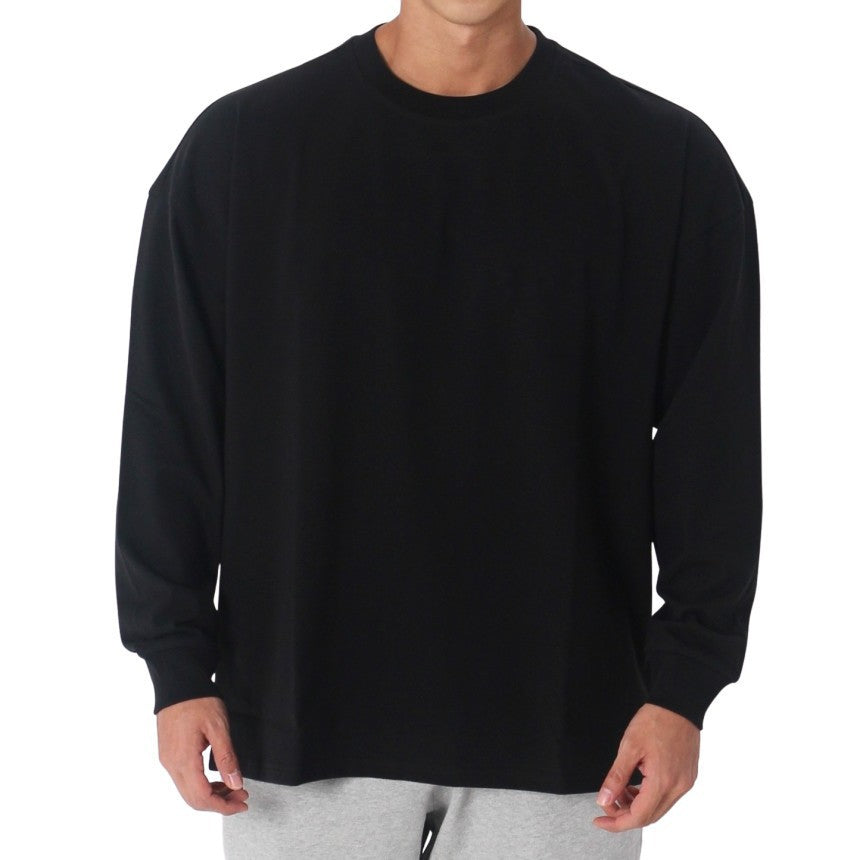 Men's Loose Fitting Fitness Casual Sportswear Long Sleeved T-shirt