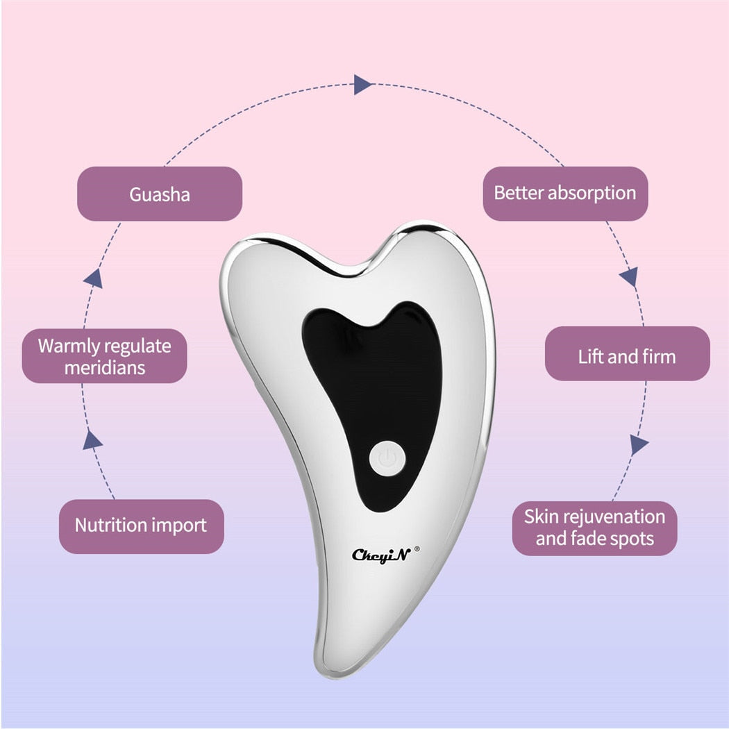 LED Light Vibration Face Massager