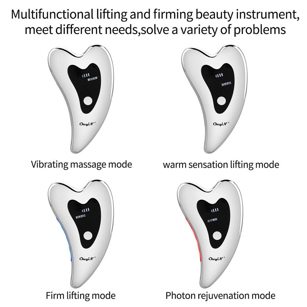 LED Light Vibration Face Massager