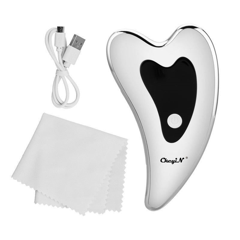 LED Light Vibration Face Massager