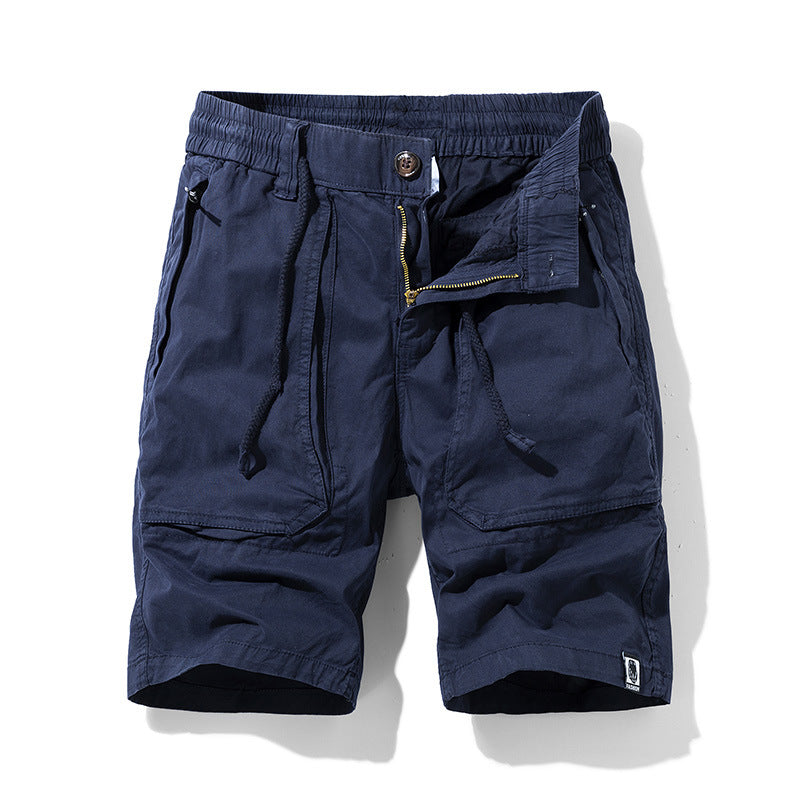 Workwear With Pocket Shorts Men's Loose Wide Leg