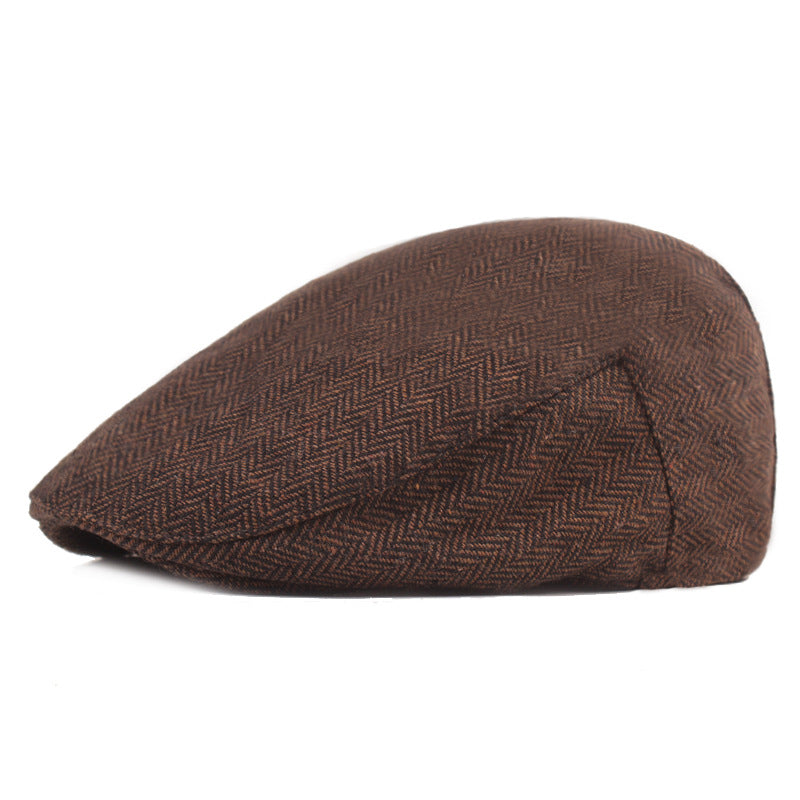 Men's British Style Herringbone Beret