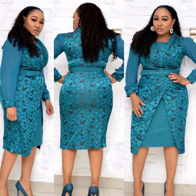 Plus Size Two-Piece Dress Suit
