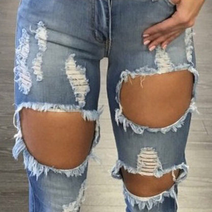 Women's Fashionable Ripped Jeans