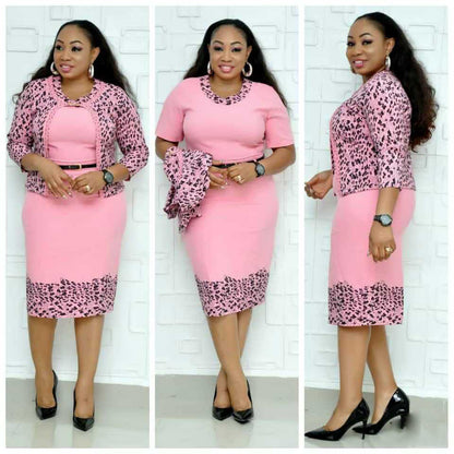 Two-Piece Plus Size Dress Suit