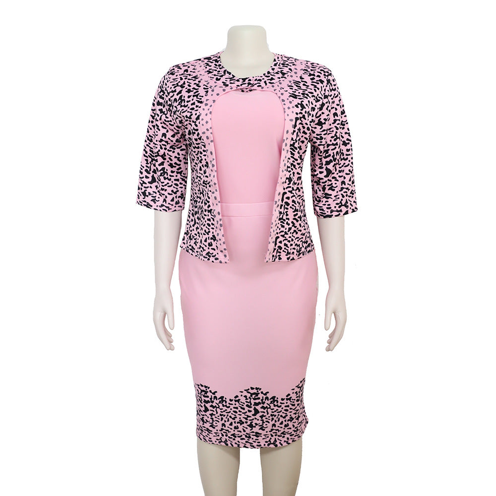 Two-Piece Plus Size Dress Suit