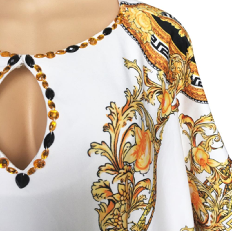 African Print Loose Long Skirt