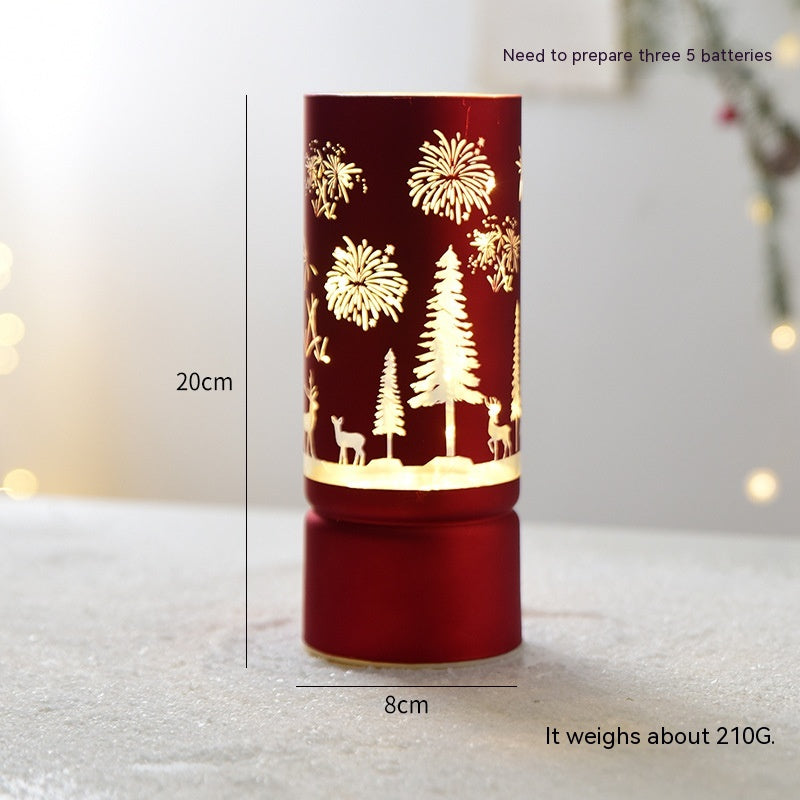 Luminous Glass Desktop Christmas Decorations