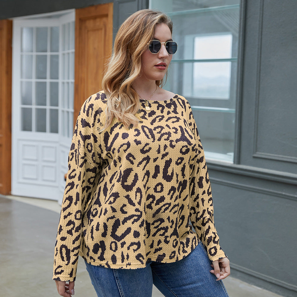 Plus Size Leopard Print T-Shirt