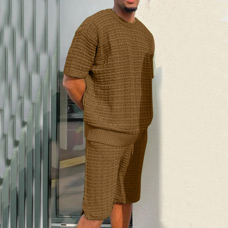 Men's Summer Suit Fashion Loose Two Piece Suit