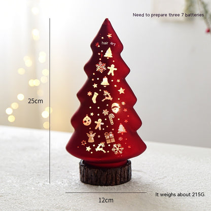 Luminous Glass Desktop Christmas Decorations