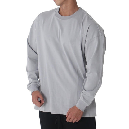 Men's Loose Fitting Fitness Casual Sportswear Long Sleeved T-shirt
