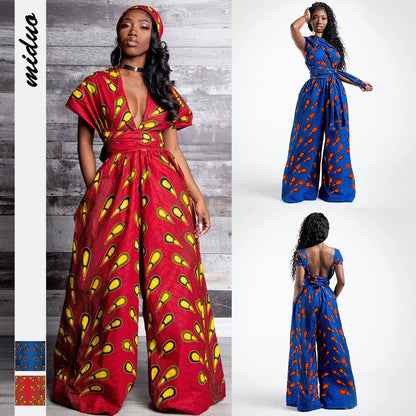 Printed Wide-Leg Jumper