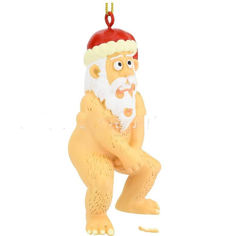 Naked Santa Claus Ornament