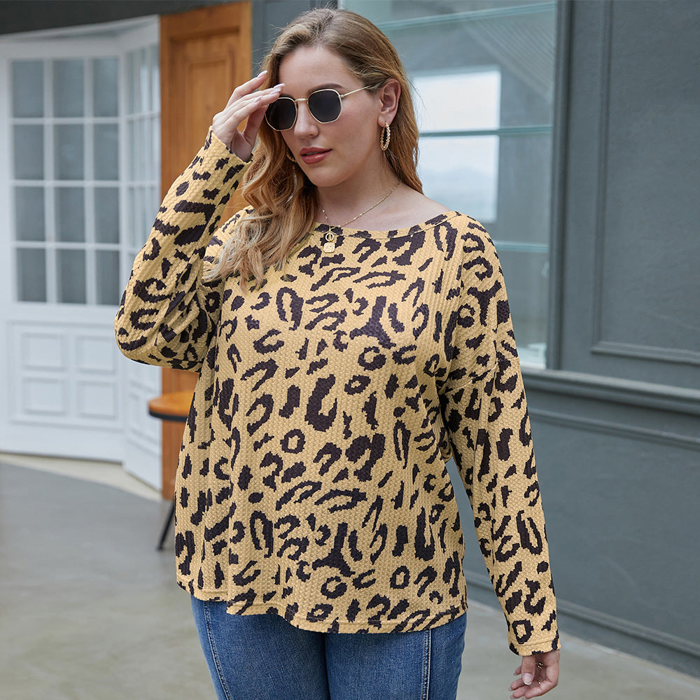 Plus Size Leopard Print T-Shirt