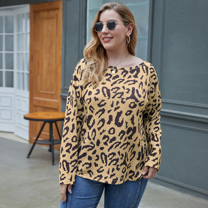 Plus Size Leopard Print T-Shirt