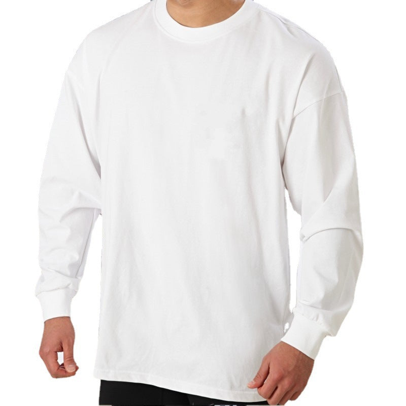 Men's Loose Fitting Fitness Casual Sportswear Long Sleeved T-shirt