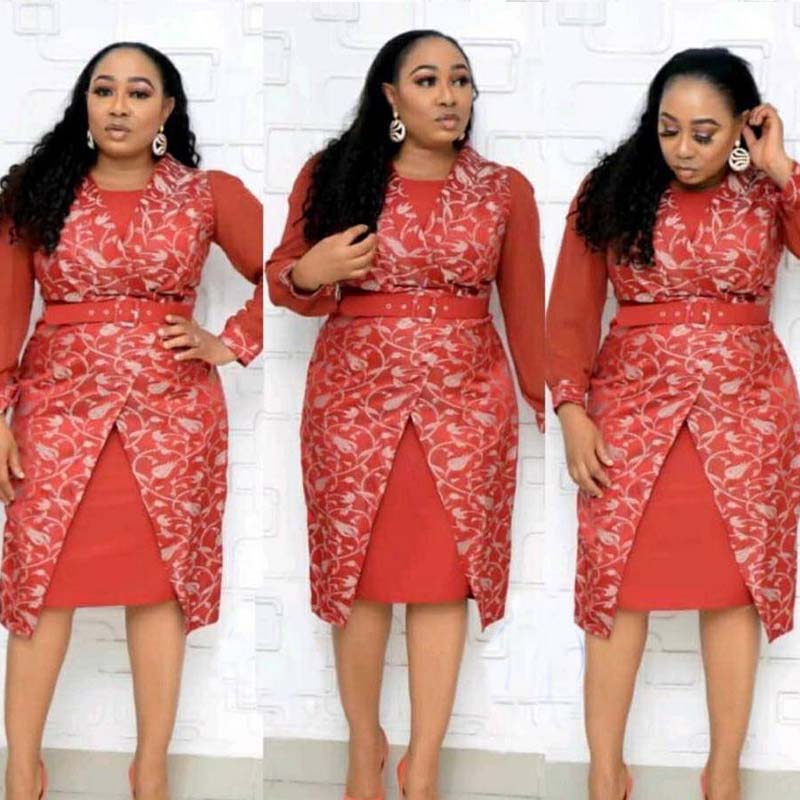 Plus Size Two-Piece Dress Suit