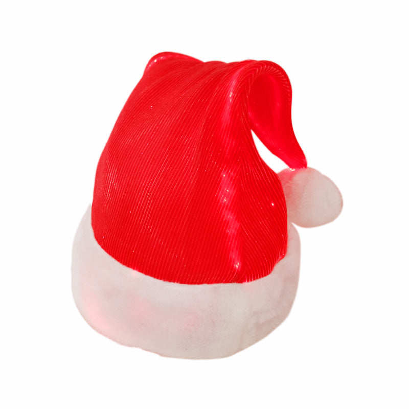 Colorful Optical Fiber Flashing Christmas Hat