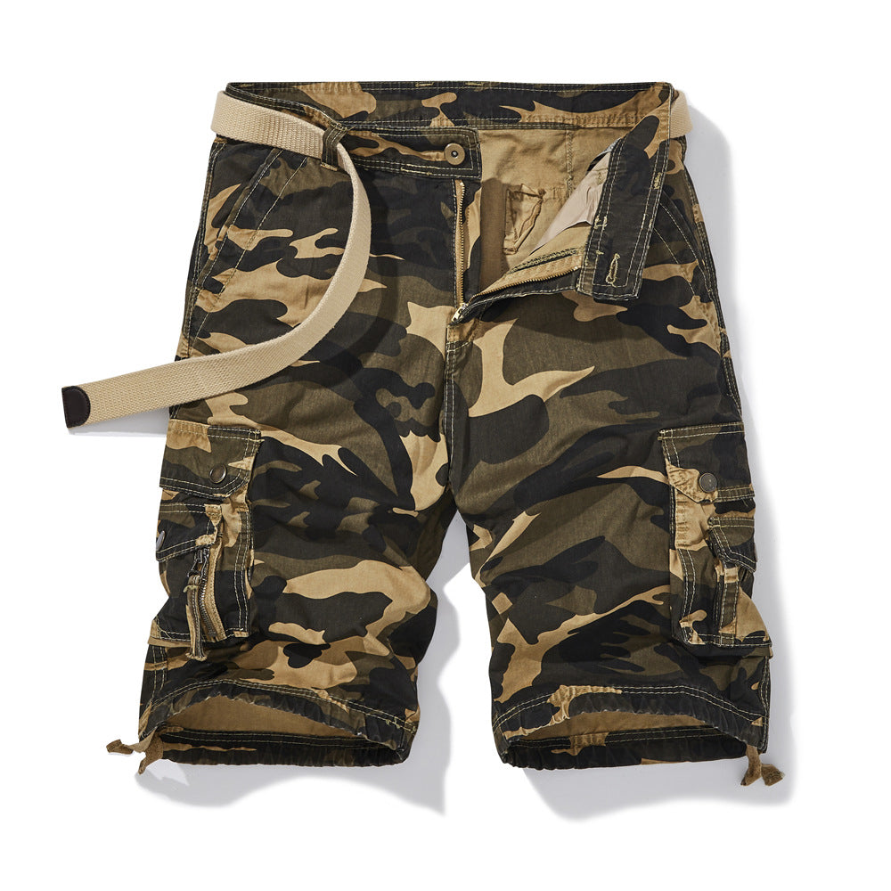 Men's Cotton Camouflage Beach Pants Loose