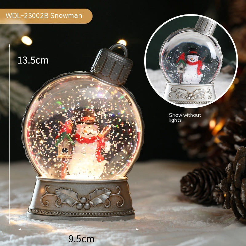 Holiday Decorations Luminous Snow Globe