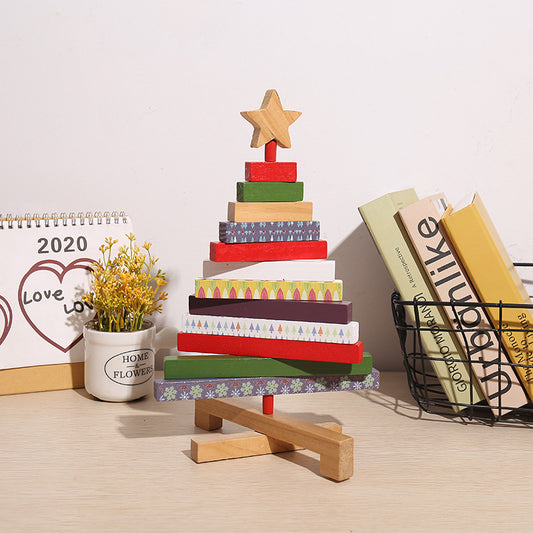 Desktop Christmas Building Blocks Decorations