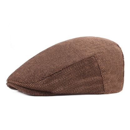 Men's British Style Herringbone Beret