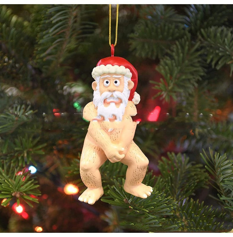 Naked Santa Claus Ornament