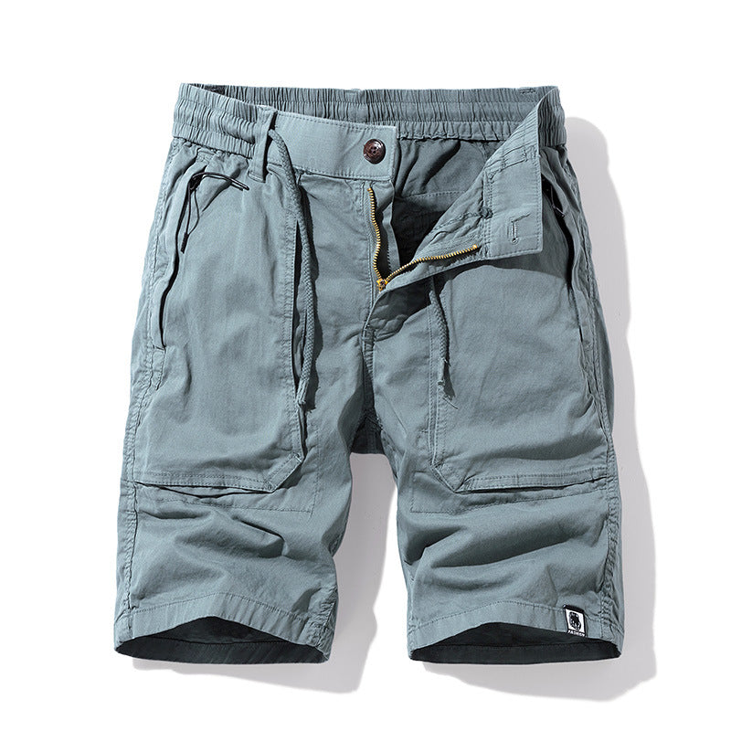 Workwear With Pocket Shorts Men's Loose Wide Leg