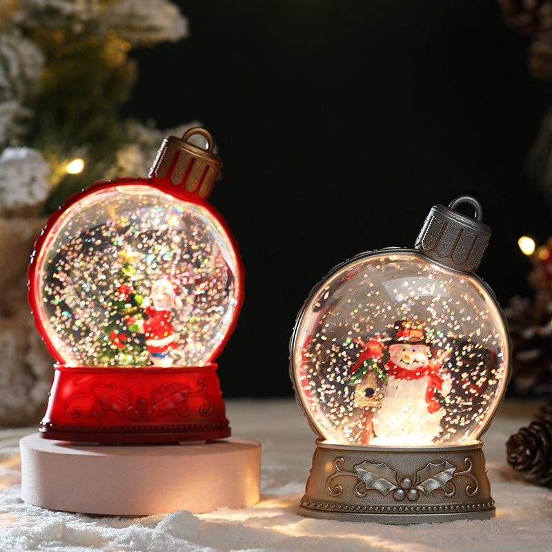 Holiday Decorations Luminous Snow Globe