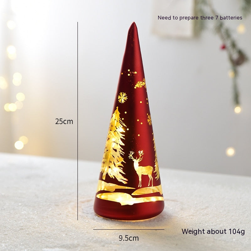 Luminous Glass Desktop Christmas Decorations
