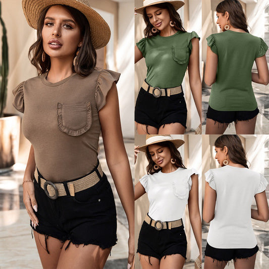 Pocket Sleeveless T-shirt