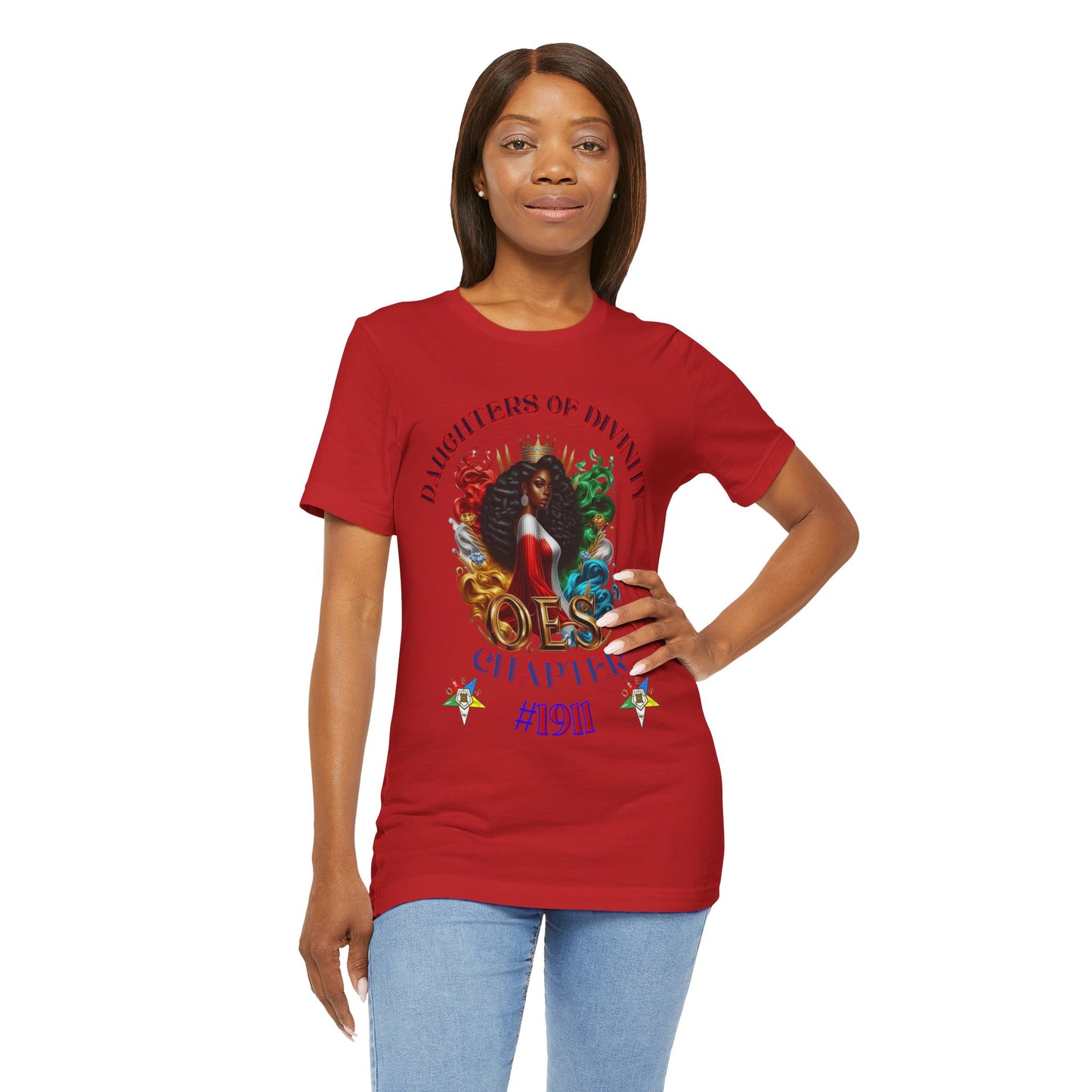 Daughters of Divinity Unisex Jersey Tee - OES Chapter #1911