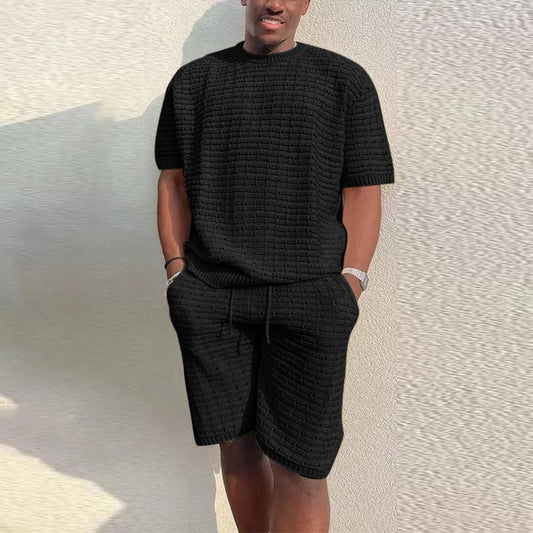 Men's Summer Suit Fashion Loose Two Piece Suit