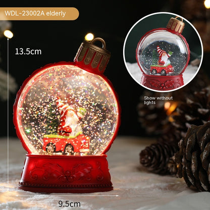 Holiday Decorations Luminous Snow Globe