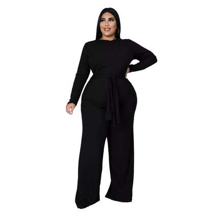 Plus Size Leisure Two-piece Set