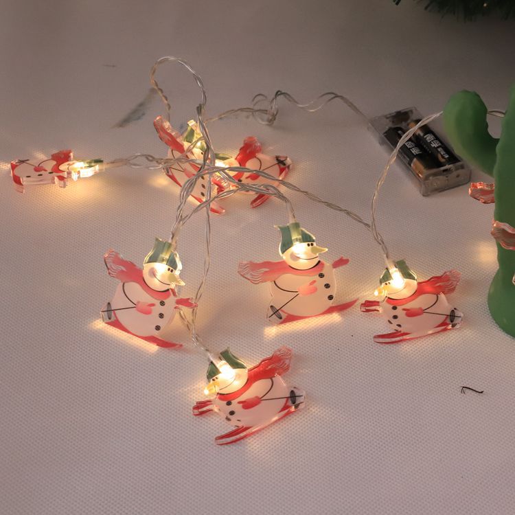 Battery LED Snowman Light String