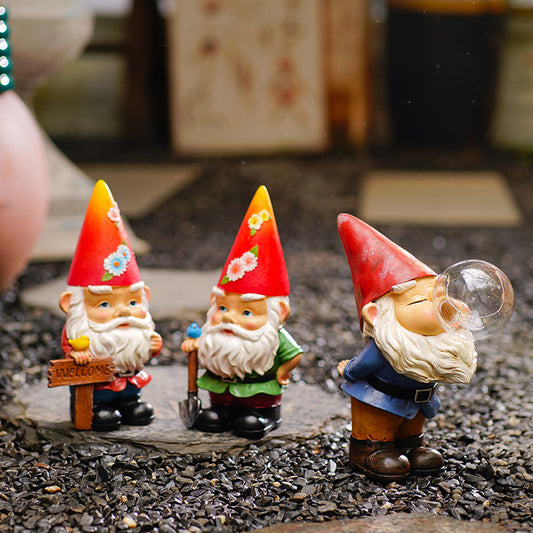 Solar Powered Christmas Gnomes