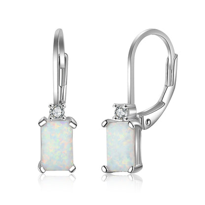 Silver Opal Earrings