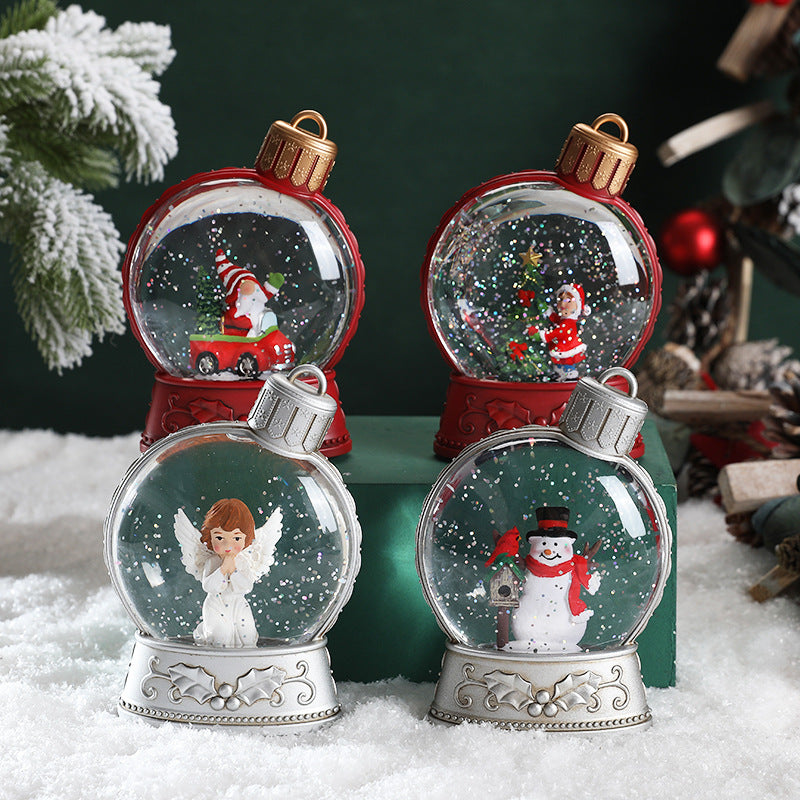 Holiday Decorations Luminous Snow Globe