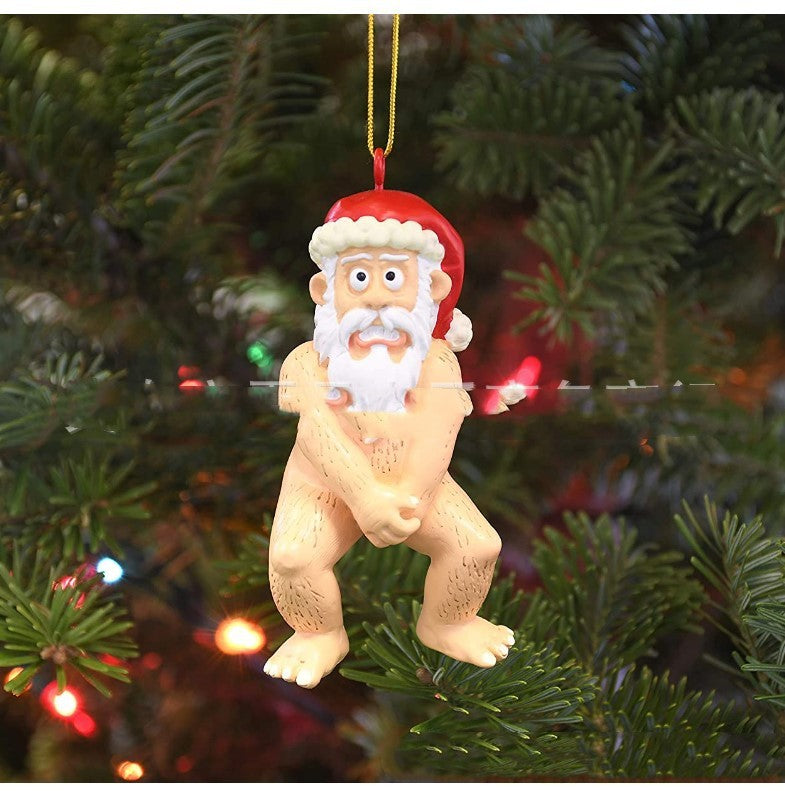 Naked Santa Claus Ornament