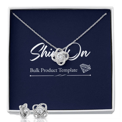Love Knot Earring & Necklace Set
