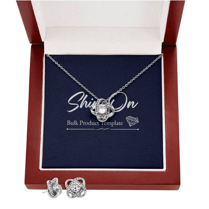 Love Knot Earring & Necklace Set