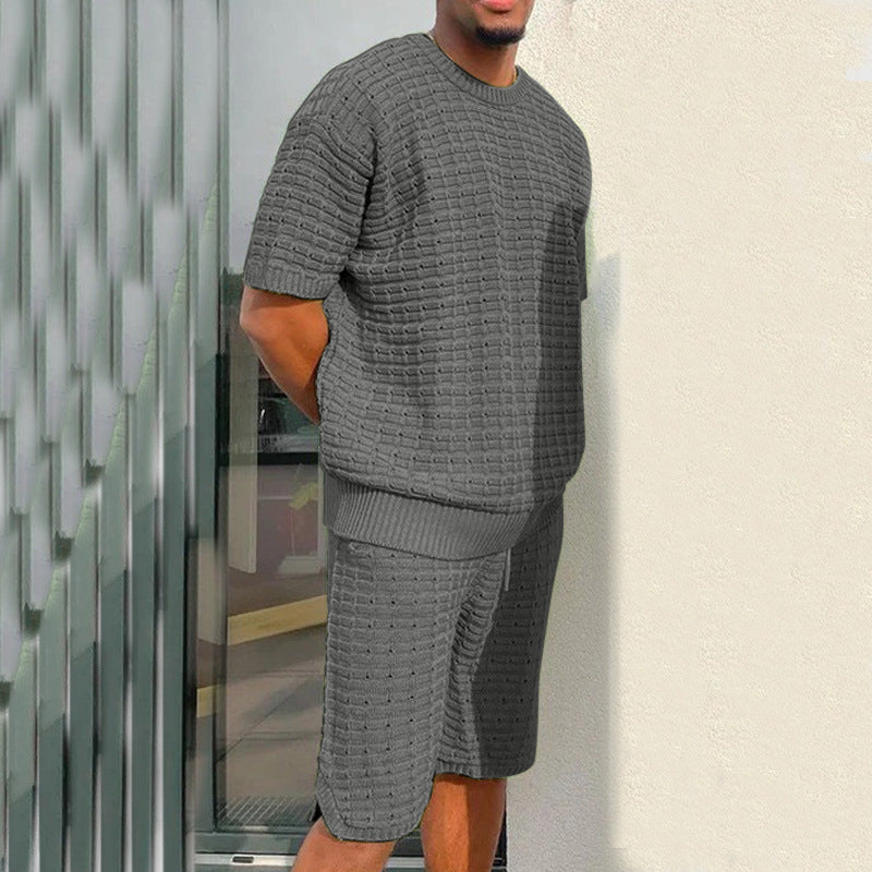 Men's Summer Suit Fashion Loose Two Piece Suit