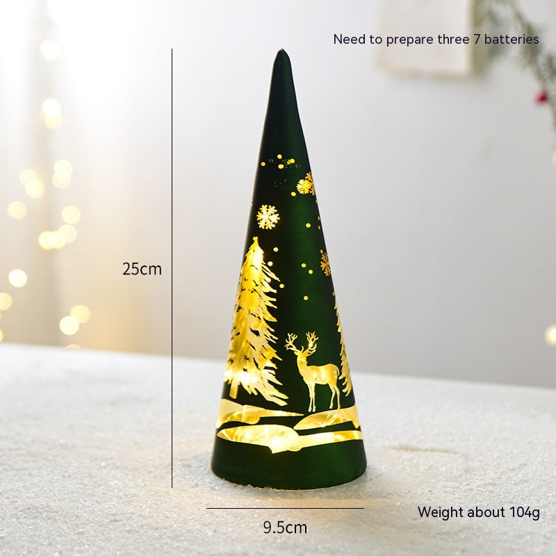 Luminous Glass Desktop Christmas Decorations